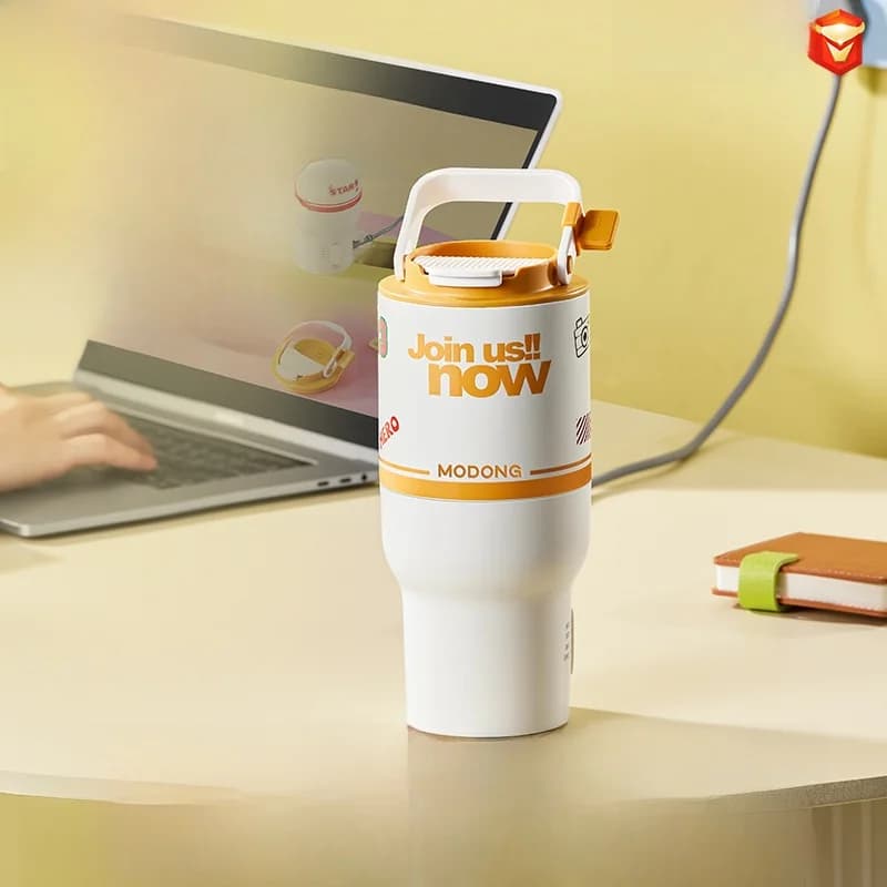 Tazza elettrica riscaldante con funzione di mescolamento, portatile 220V