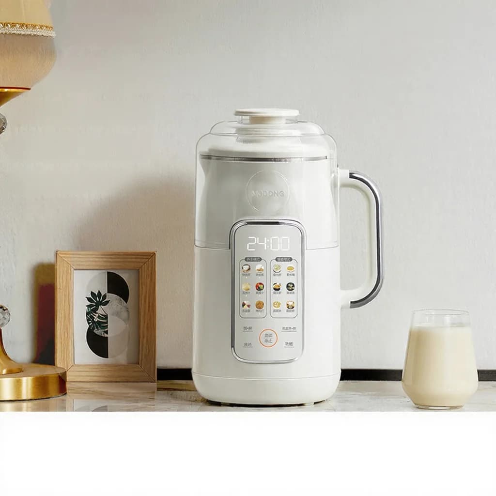 Frullatore per latte di soia riscaldato 1.2L con pentola interna in acciaio inox