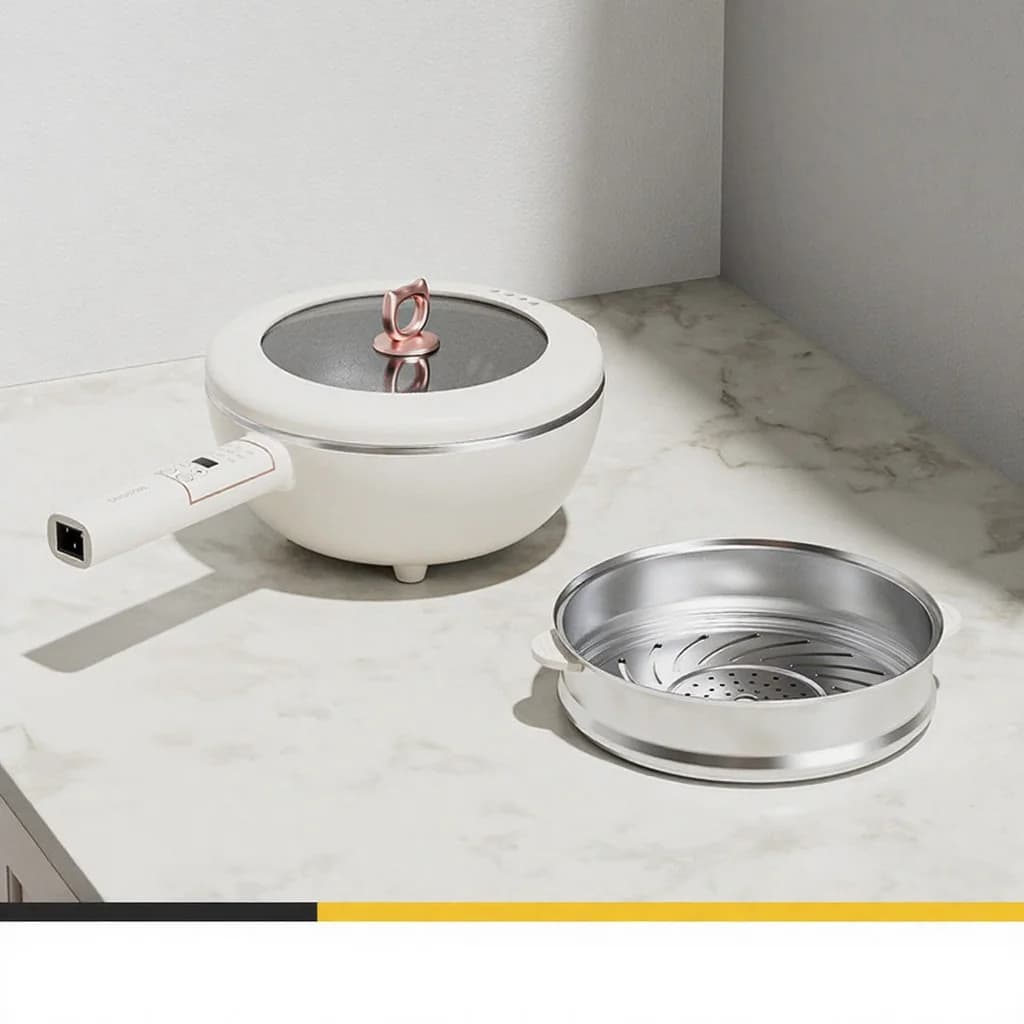 Pentola elettrica da cucina in acciaio inossidabile 6L, controllo touch 220V
