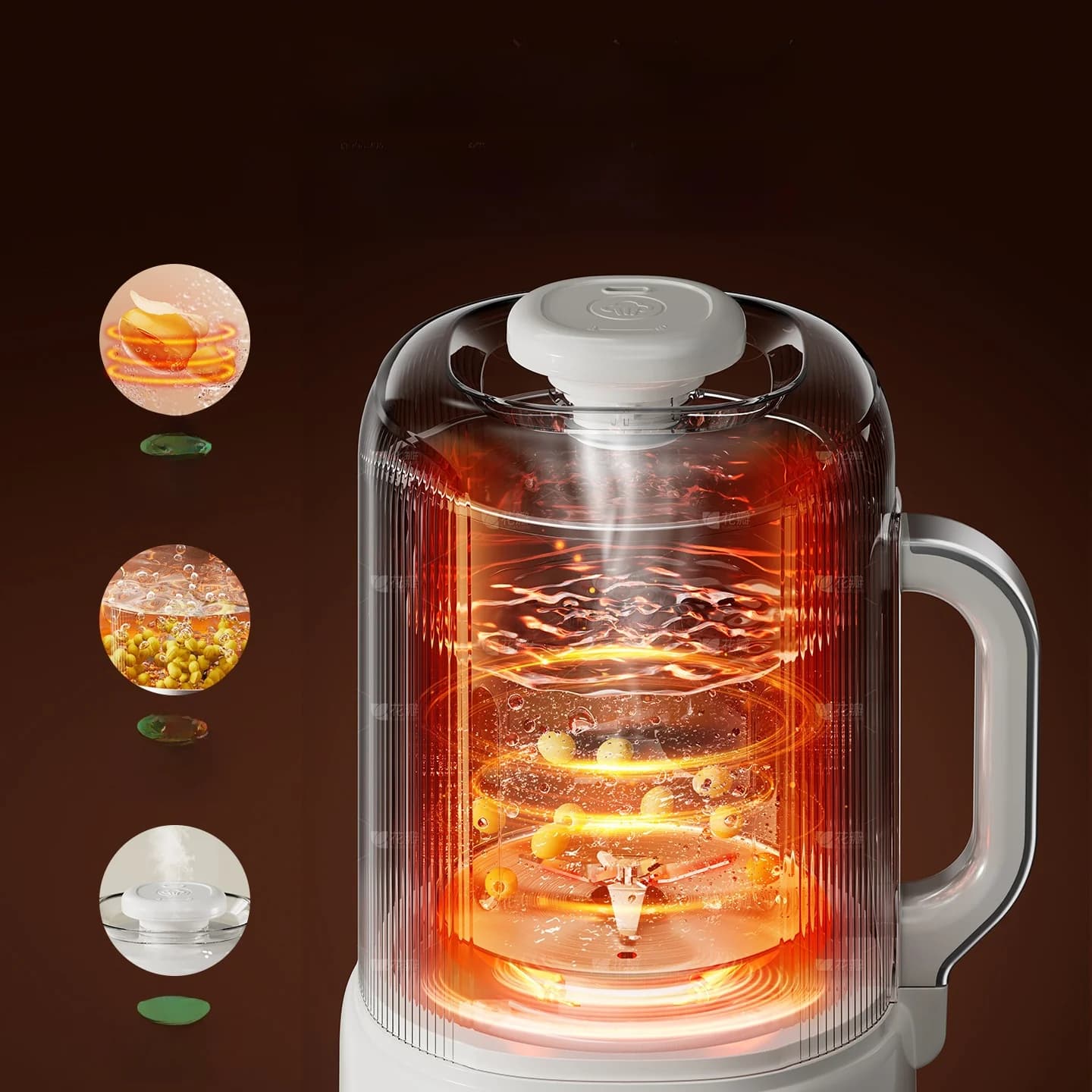 Frullatore riscaldante per latte di soia con autopulizia 800W