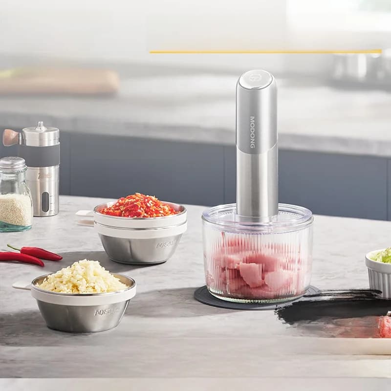 Tritatutto elettrico cordless 100W mini tritatutto per aglio
