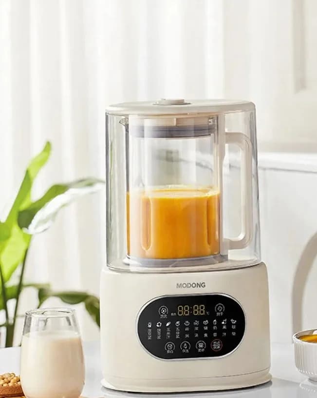 Frullatore elettrico ad alta velocità con riscaldamento, macchina per latte di soia