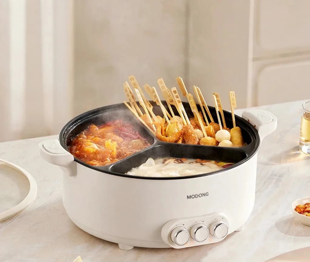 Pentola elettrica con divisore, 5.6L/8L, 220V