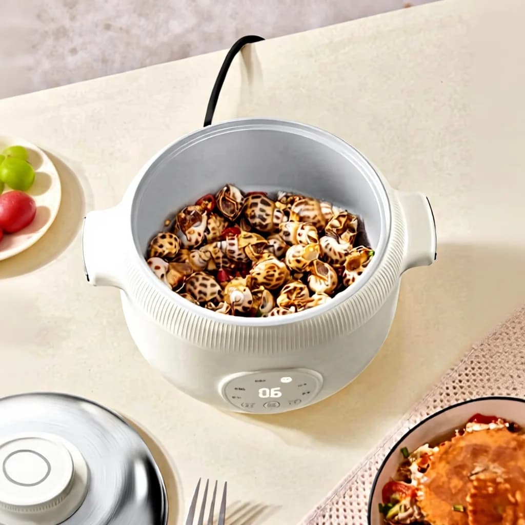 Mini cuociriso elettrico da 1.6L con pentola interna in ceramica