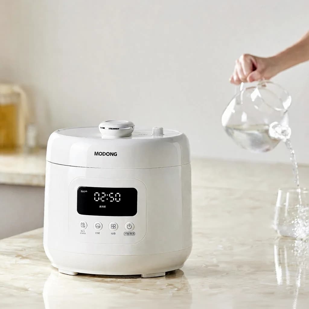 Pentola a Pressione Elettrica 4L con Rivestimento in Ceramica, 800W, Controllo Touch
