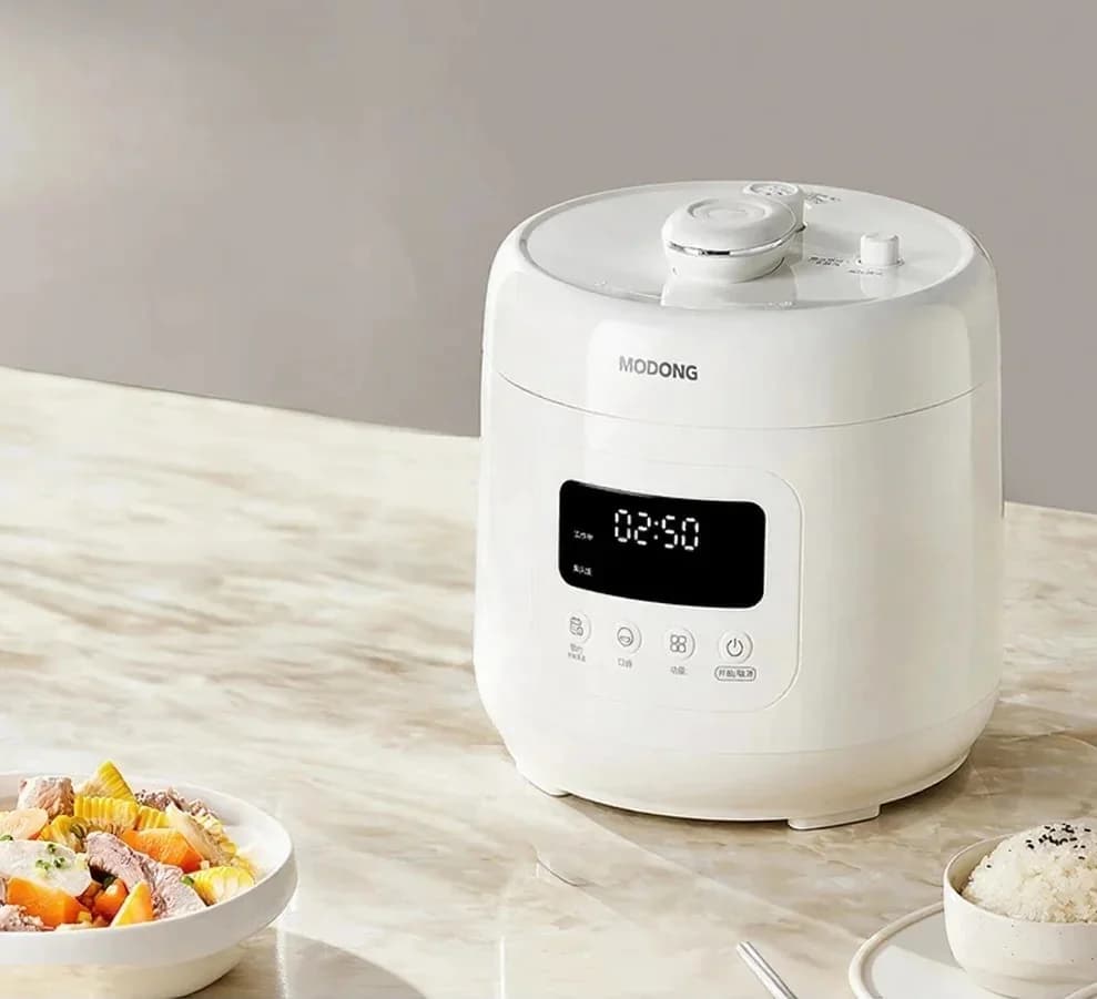 Pentola a Pressione Elettrica 4L con Rivestimento in Ceramica, 800W, Controllo Touch
