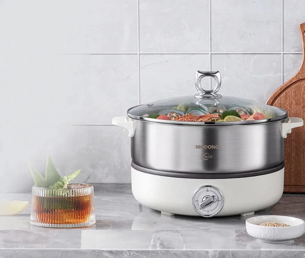 Pentola elettrica separata con vaschetta interna in acciaio inox 1500W