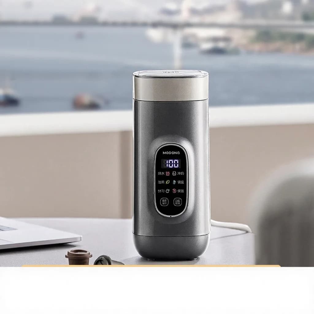 Tazza elettrica da viaggio in titanio, 650ml, 220V