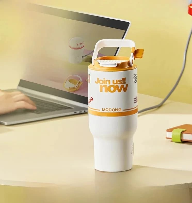 Tazza elettrica riscaldante con funzione di mescolamento, portatile 220V