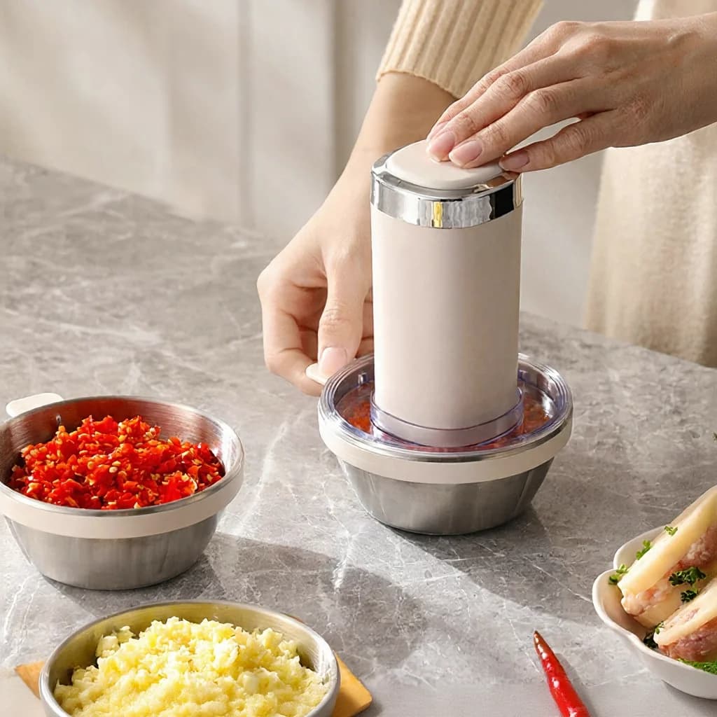 Tritacarne Elettrico per Preparazioni Domestiche, 2 Velocità Acciaio Inox