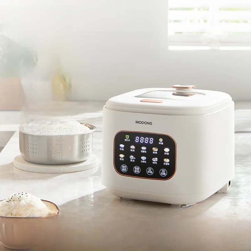 Cuociriso elettrico 3L con finestra in vetro e timer