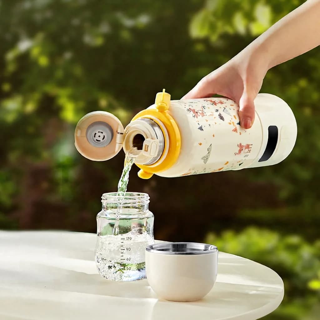 Tazza elettrica portatile per riscaldare l'acqua con bollitura a 100°C e termostato
