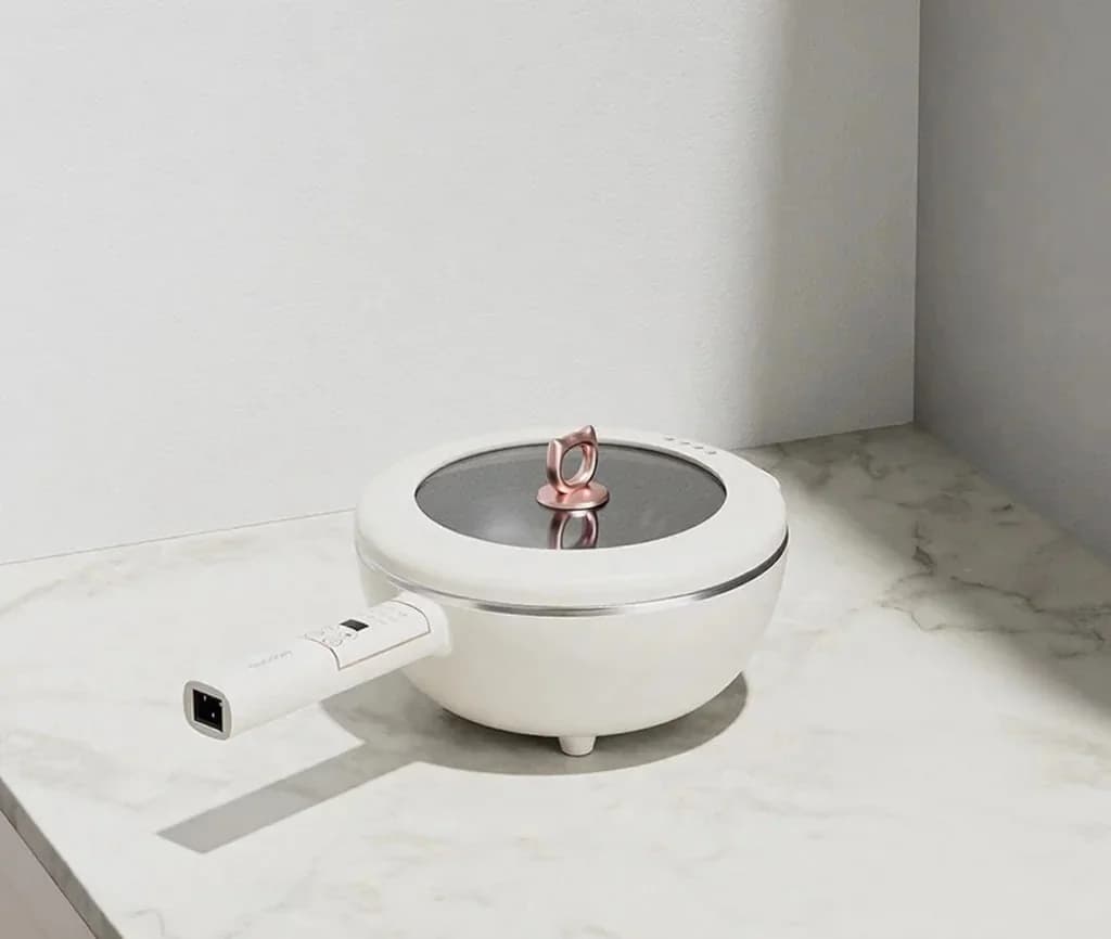 Pentola elettrica da cucina in acciaio inossidabile 6L, controllo touch 220V