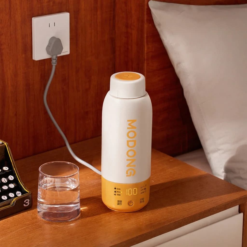 Tazza elettrica portatile con controllo della temperatura e uso in auto
