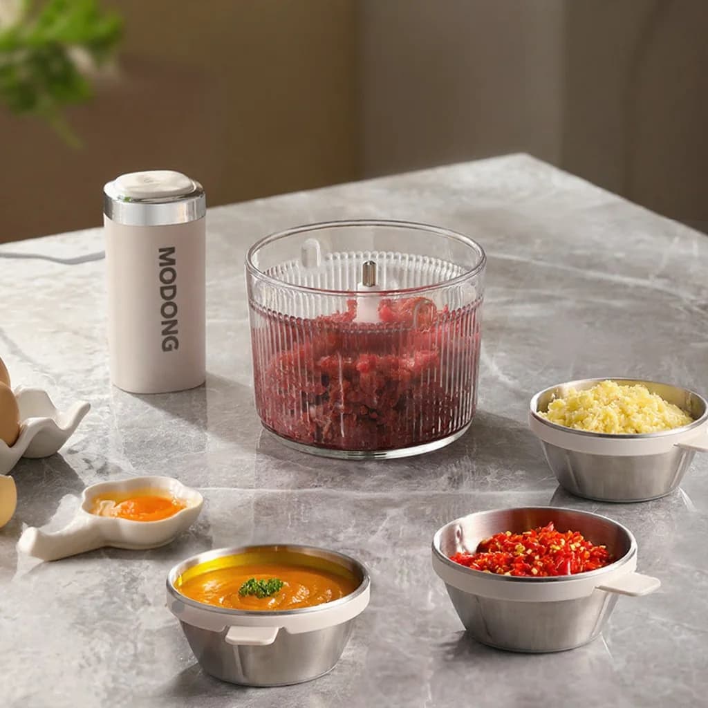 Tritacarne Elettrico per Preparazioni Domestiche, 2 Velocità Acciaio Inox