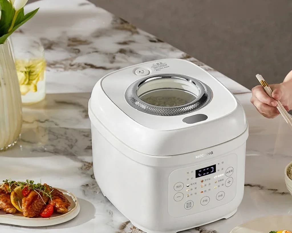 Cuociriso elettrico da 3L con pentola interna rivestita in ceramica