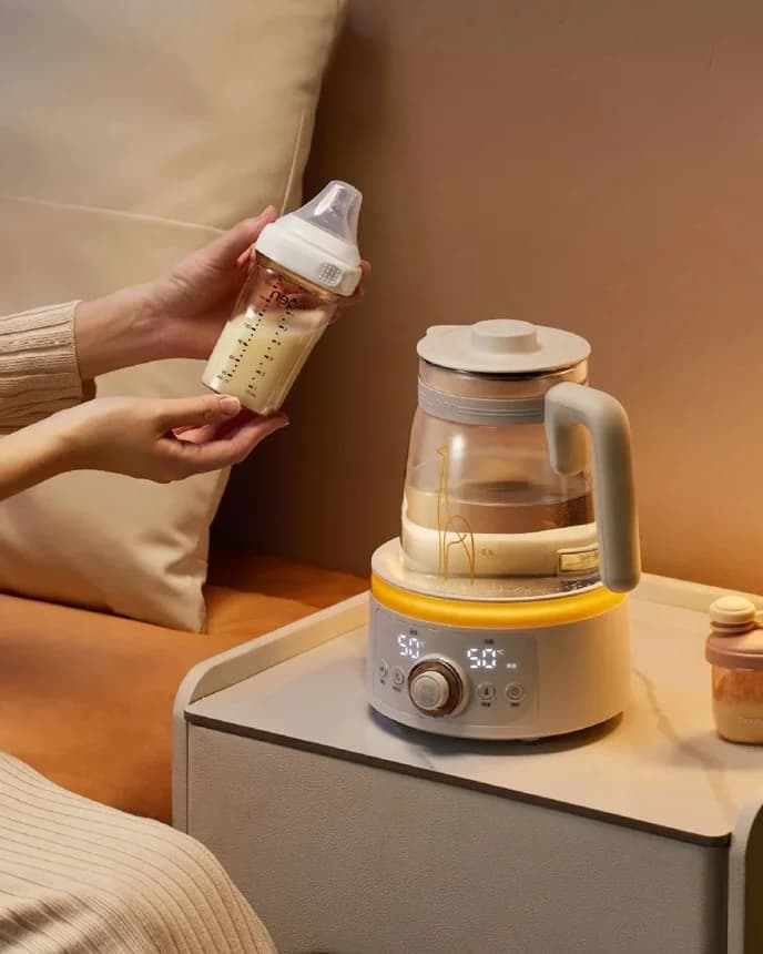 Bollitore elettrico in vetro per latte bebé 1.5L 220V