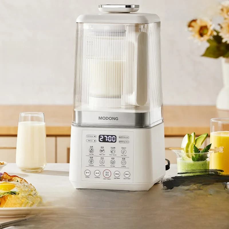 Frullatore elettrico ad alta velocità con riscaldamento, macchina per latte di soia