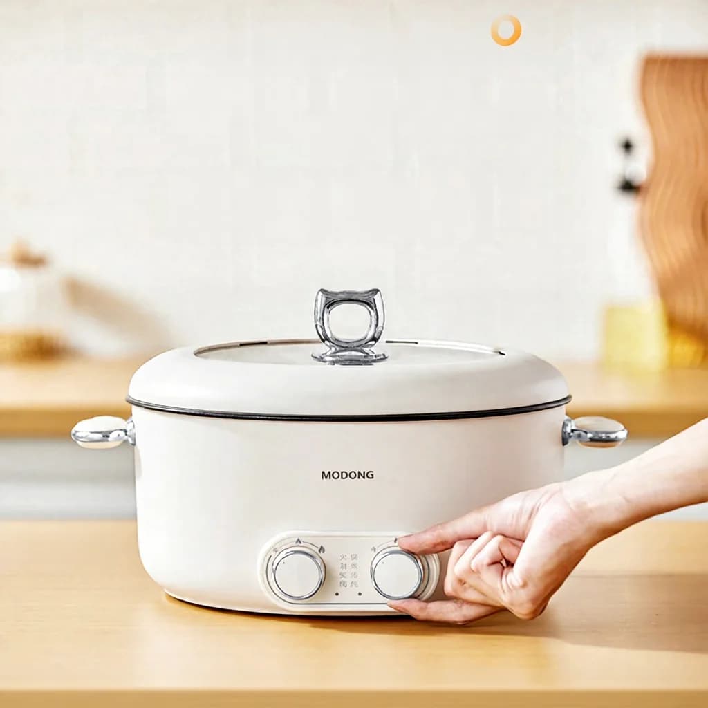 Pentola elettrica hot pot a doppio controllo 6L grande capacità antiaderente