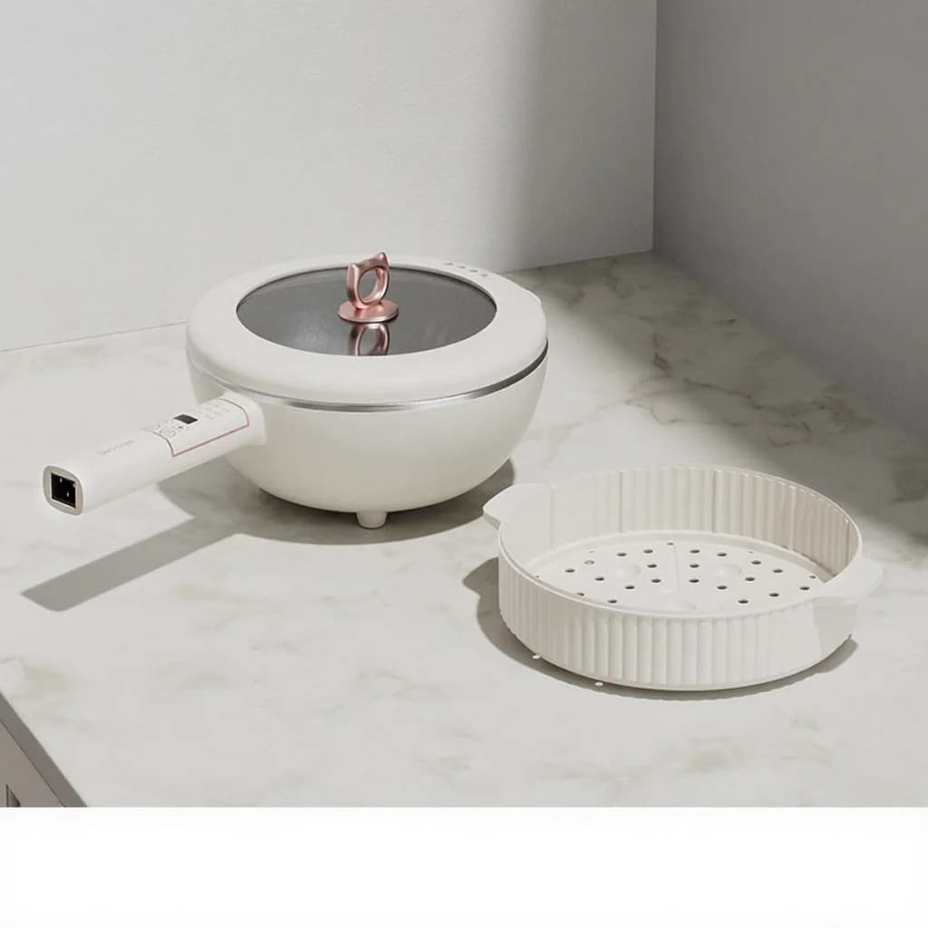 Pentola elettrica da cucina in acciaio inossidabile 6L, controllo touch 220V