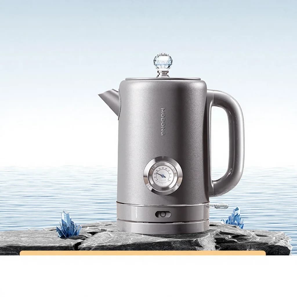 Bollitore Elettrico in Titanio Puro con Display Temperatura 1,8L