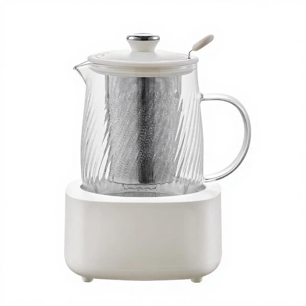 Pentola elettrica in vetro per salute con controllo della temperatura 1.2L