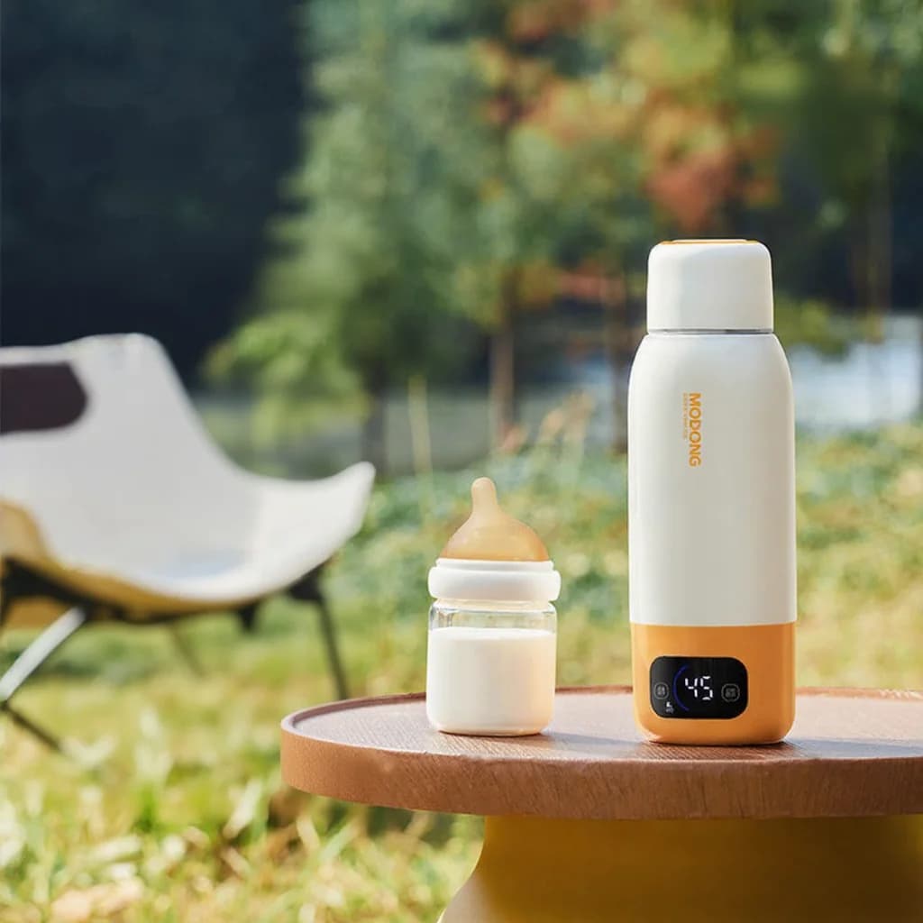 Tazza Portatile Riscaldante per Latte Infantile 550ml, Con Cavo e Senza Fili