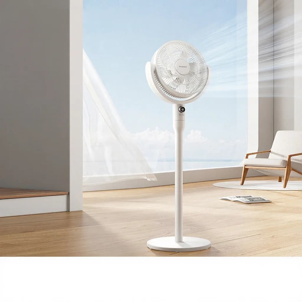 Ventilatore da tavolo a circolazione d’aria con controllo vocale e oscillazione