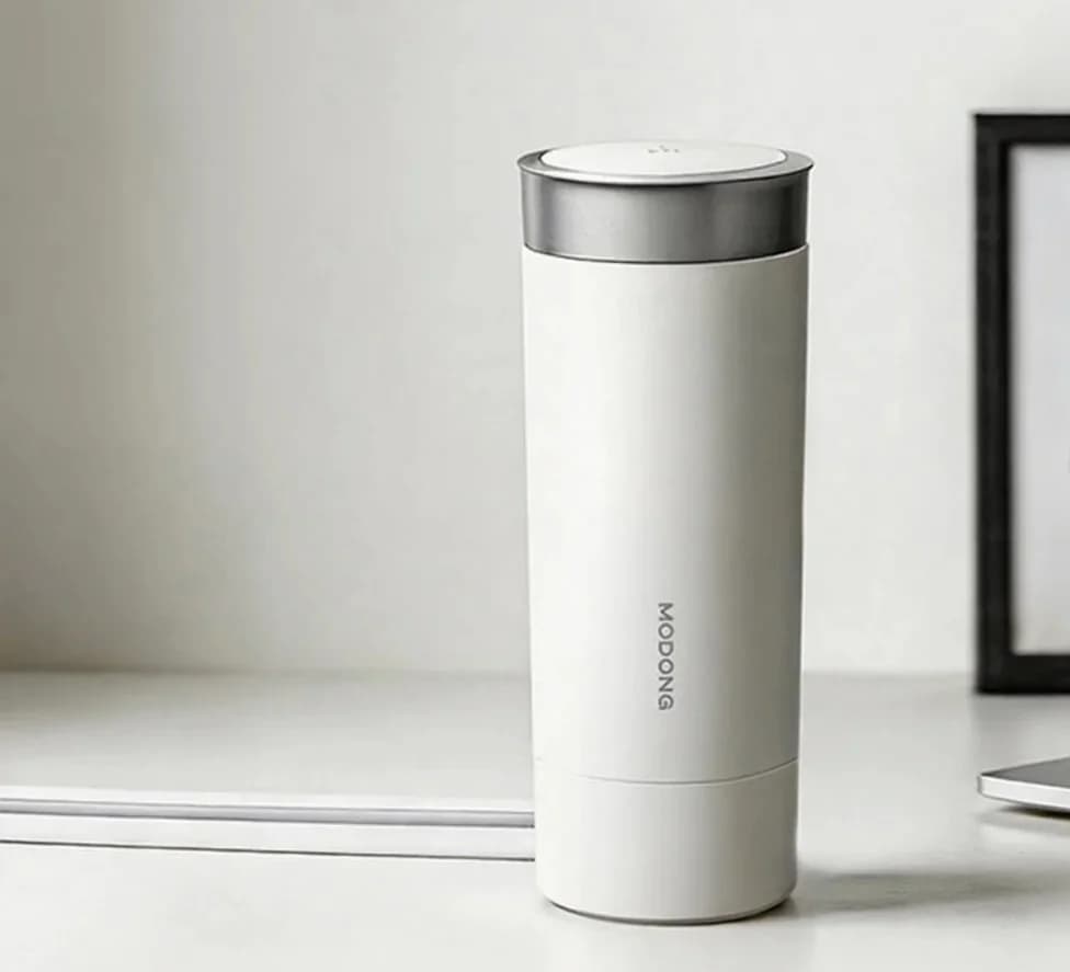 Tazza elettrica portatile per riscaldare l'acqua 350ml in acciaio inossidabile 316L