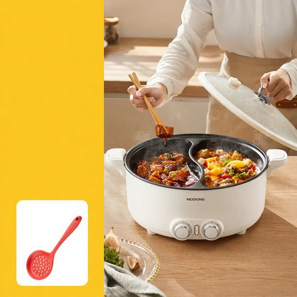Pentola elettrica a doppia zona 6L 7L 8L con controllo touch