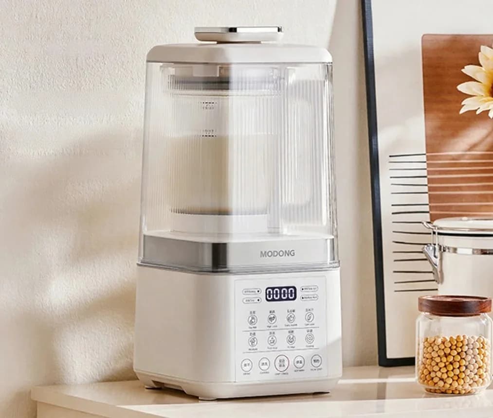 Frullatore riscaldante con due bicchieri e mantenimento automatico in caldo