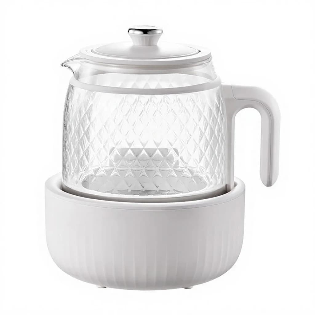 Bollitore elettrico in vetro con termostato per tisane