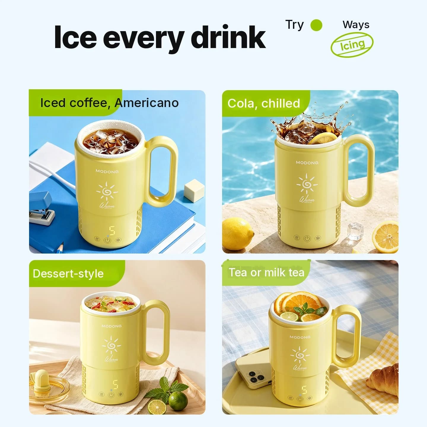 Mini Tazza Raffreddante e Riscaldante 450mL 36W Controllo Touch