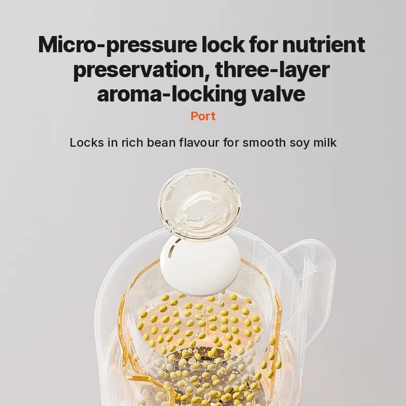 Frullatore per latte di soia multifunzione 1.2L con autopulizia