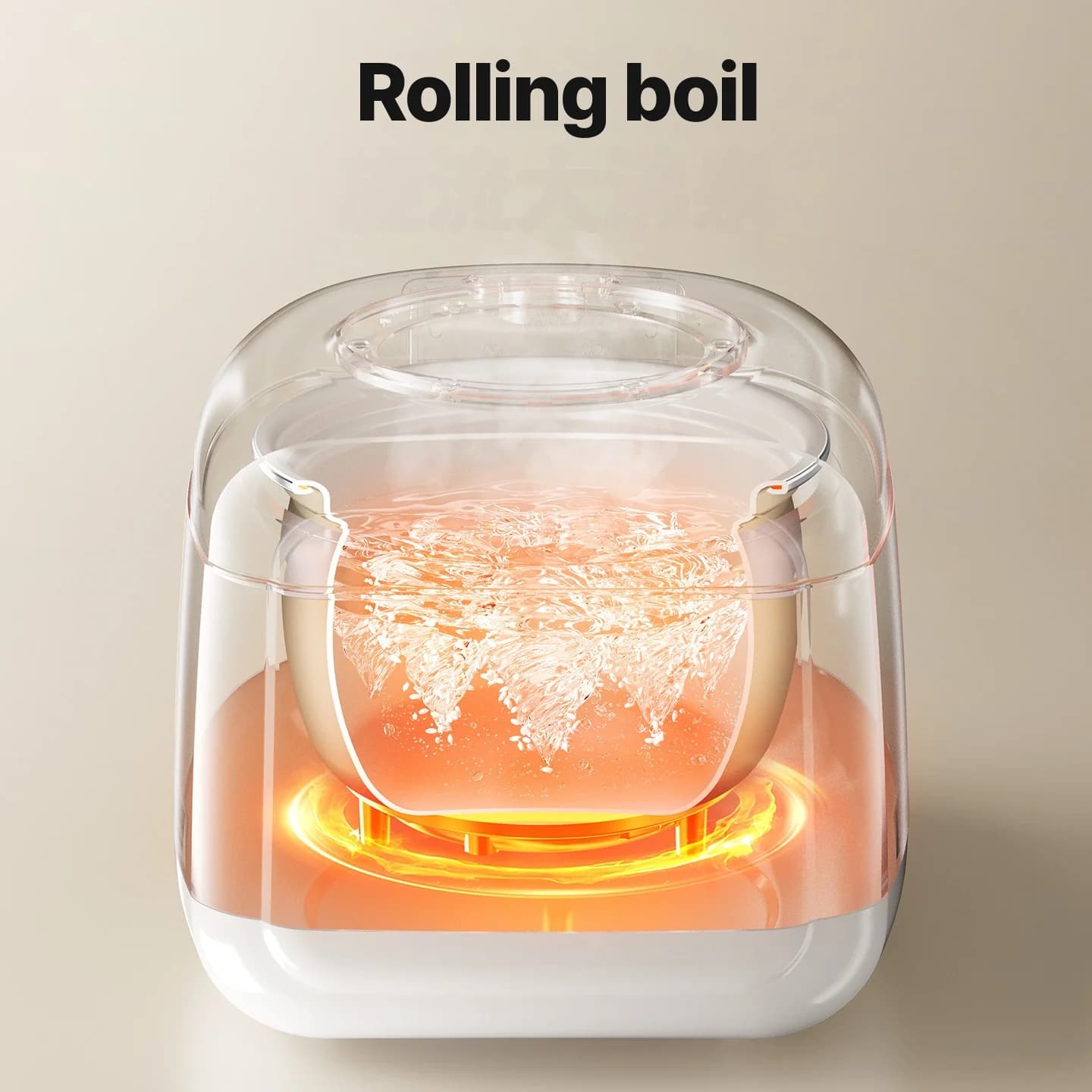 Cuociriso intelligente 3L con pentola interna smaltata in ceramica e timer