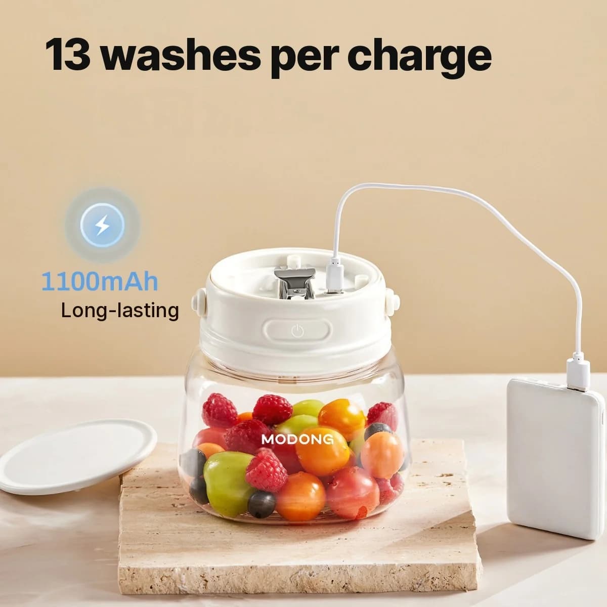 Lavaverdure portatile per frutta e verdura, 4W