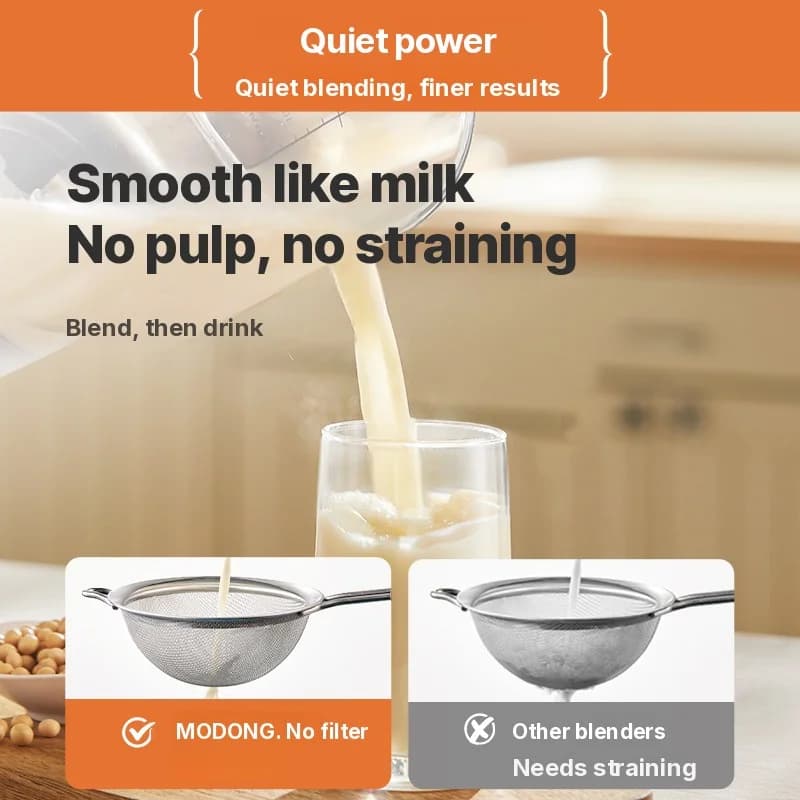 Frullatore elettrico ad alta velocità con riscaldamento, macchina per latte di soia
