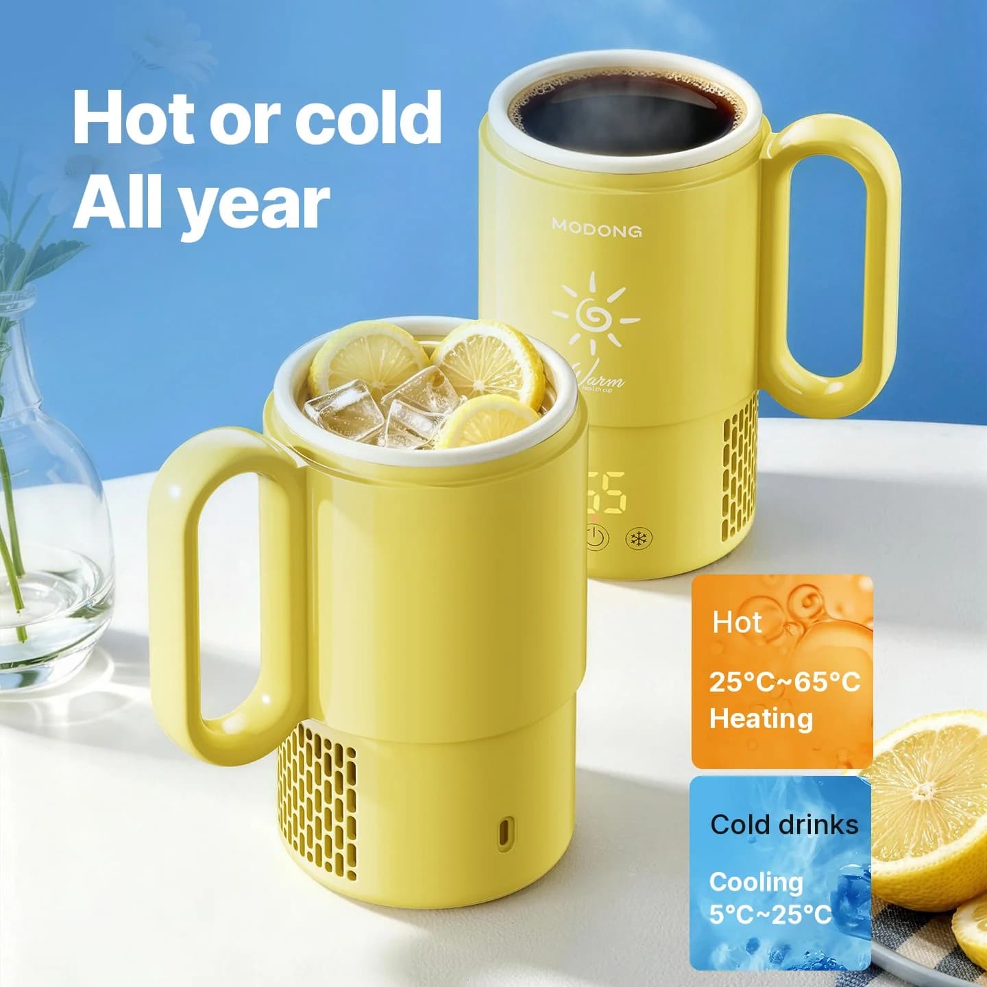 Mini Tazza Raffreddante e Riscaldante 450mL 36W Controllo Touch