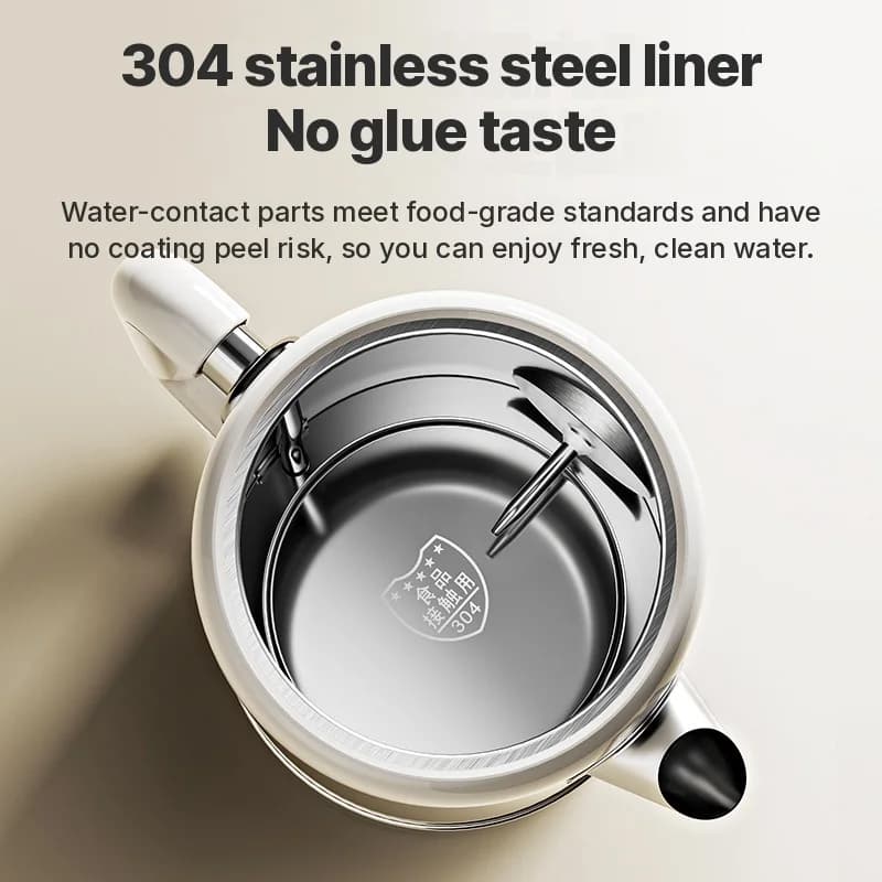 Bollitore elettrico in acciaio inossidabile 304 1.8L mantenimento in caldo 1500W