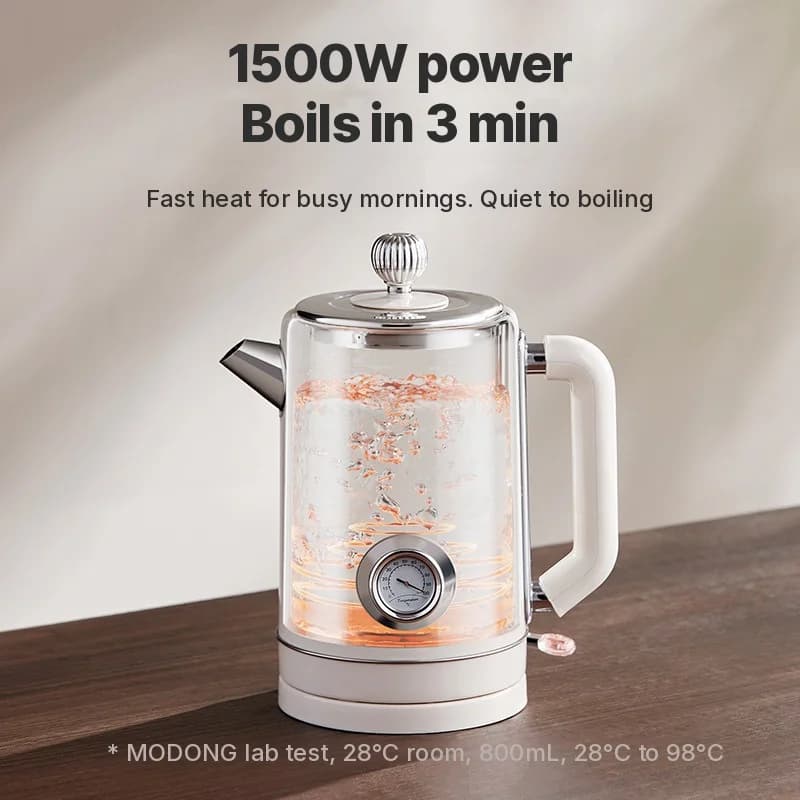 Bollitore elettrico con spegnimento automatico e mantenimento in caldo 1.8L