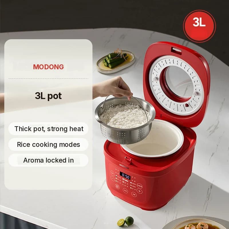 Cuociriso elettrico 3L con recipiente interno in ceramica, 600W