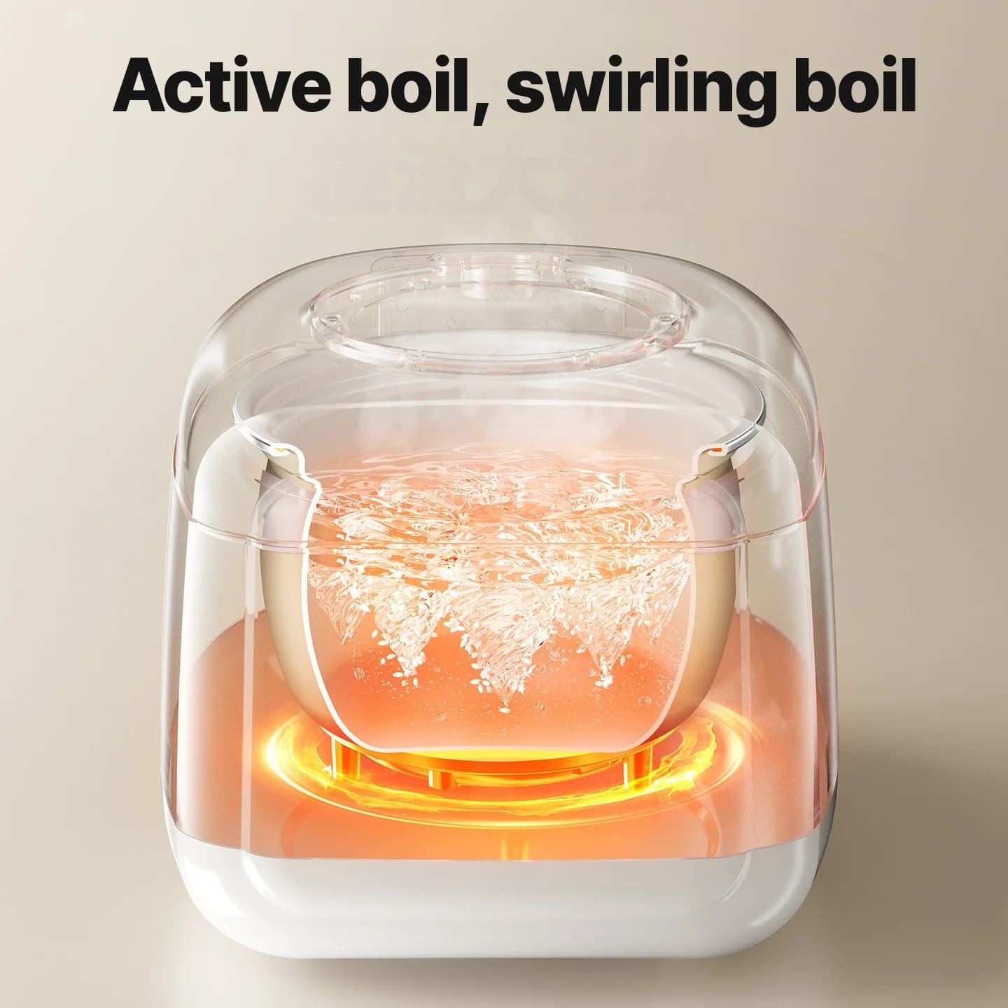 Cuociriso Smart da 3 L con Pentola Interna Smaltata in Ceramica e Timer