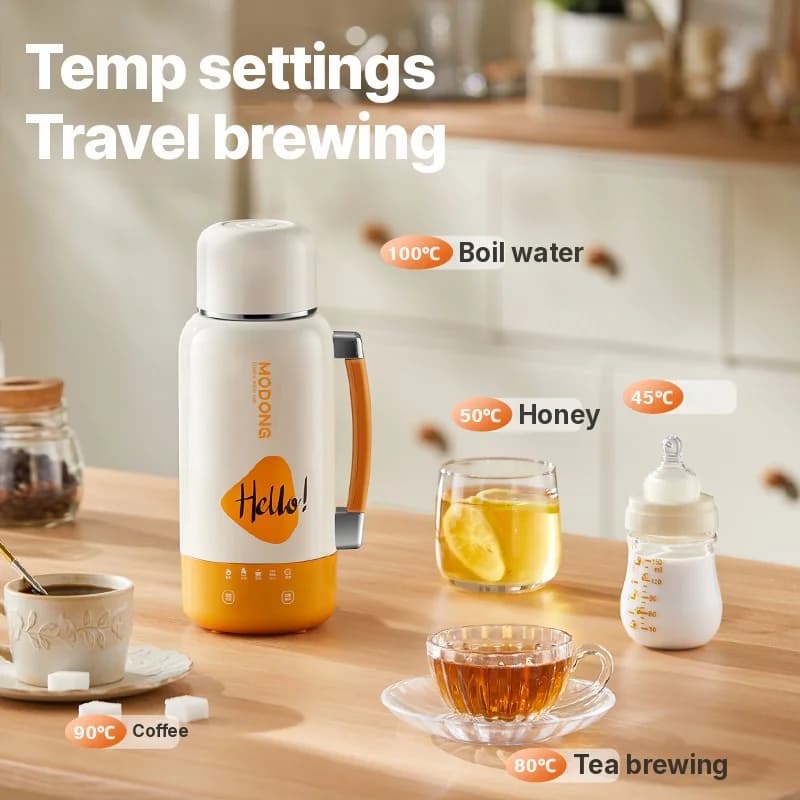 Tazza bollitore elettrica da viaggio portatile con spegnimento automatico