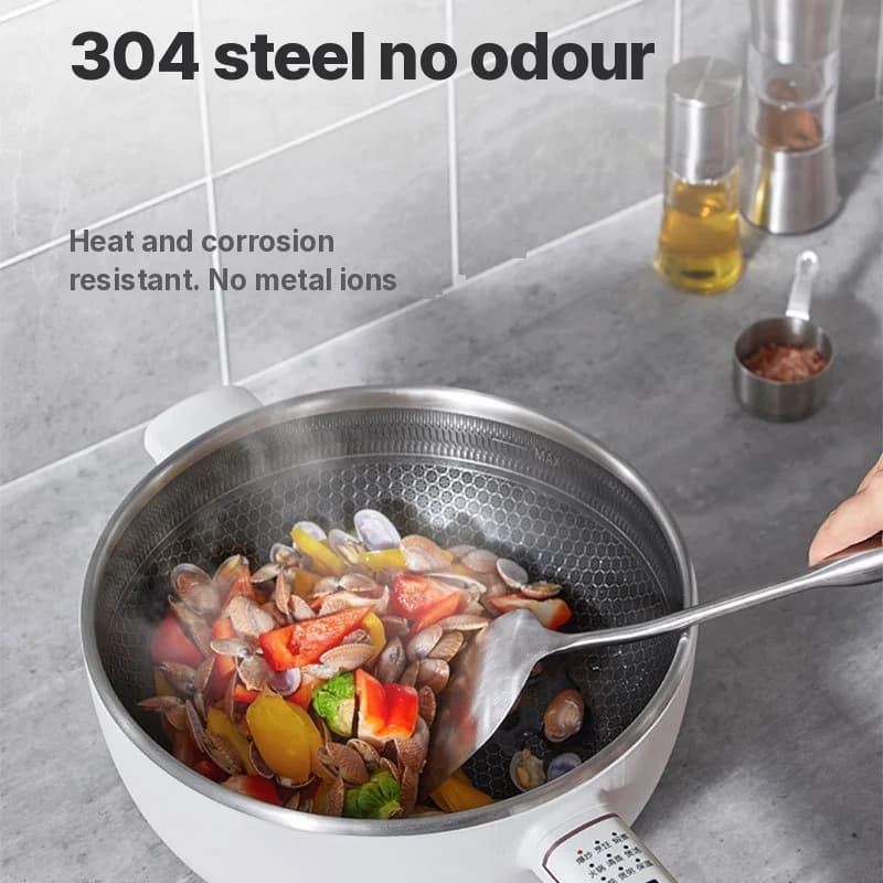 Pentola elettrica da cucina in acciaio inossidabile 6L, controllo touch 220V
