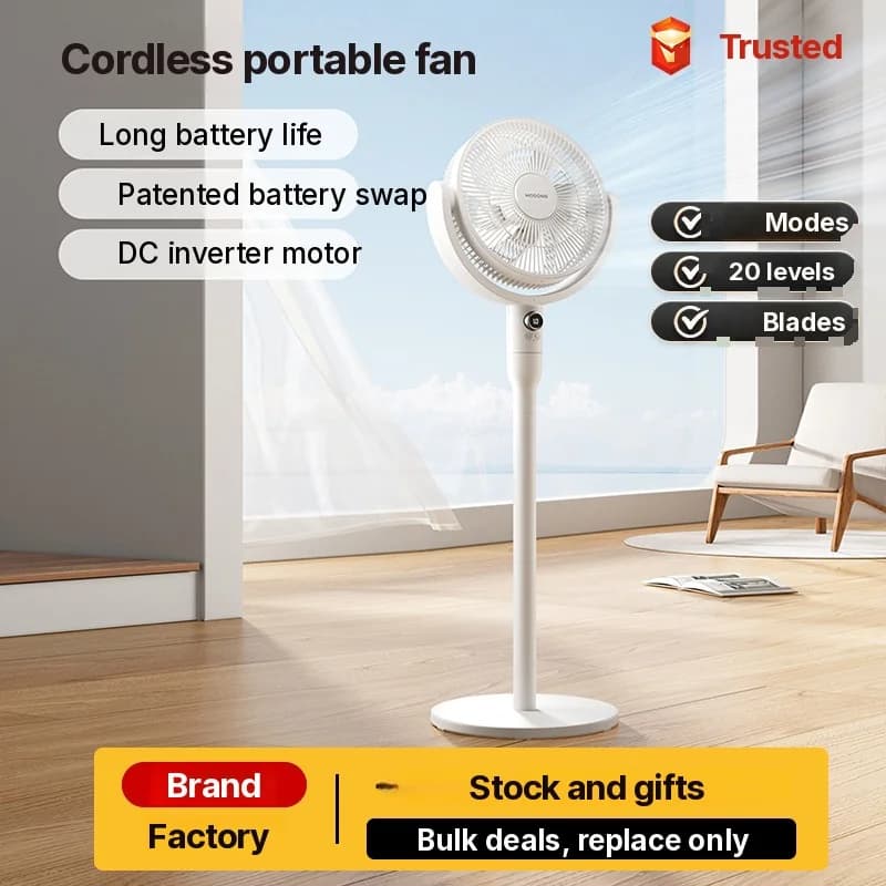 Ventilatore da tavolo a circolazione d’aria con controllo vocale e oscillazione
