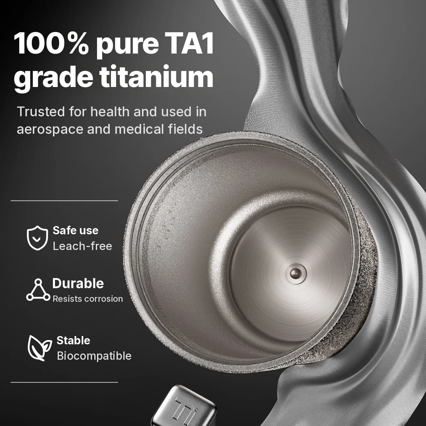 Tazza Riscaldante Elettrica Portatile in Titanio 400ml Display Temperatura