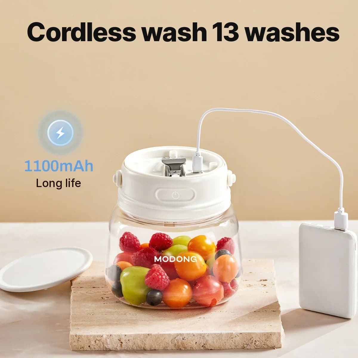 Lavaverdure portatile per frutta e verdura, 4W