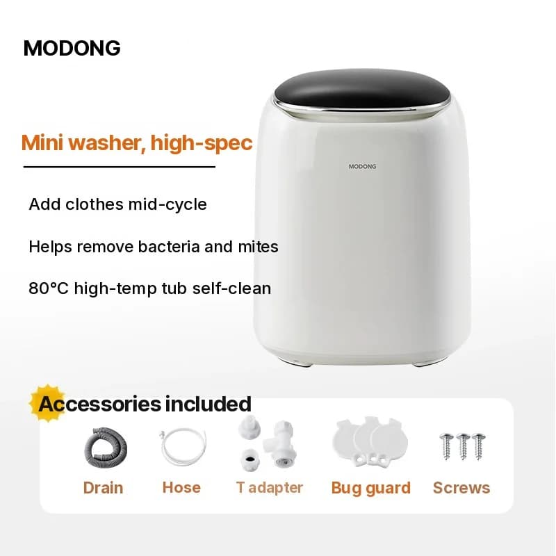 Mini lavatrice completamente automatica con asciugatrice