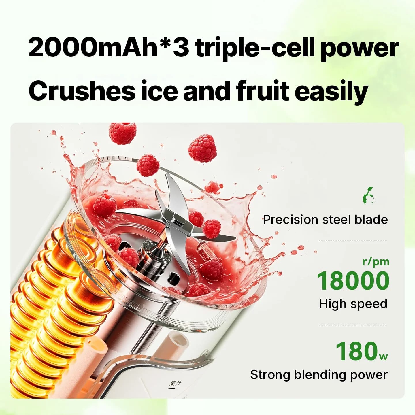 Tazza frullatore wireless portatile per succhi e frullati