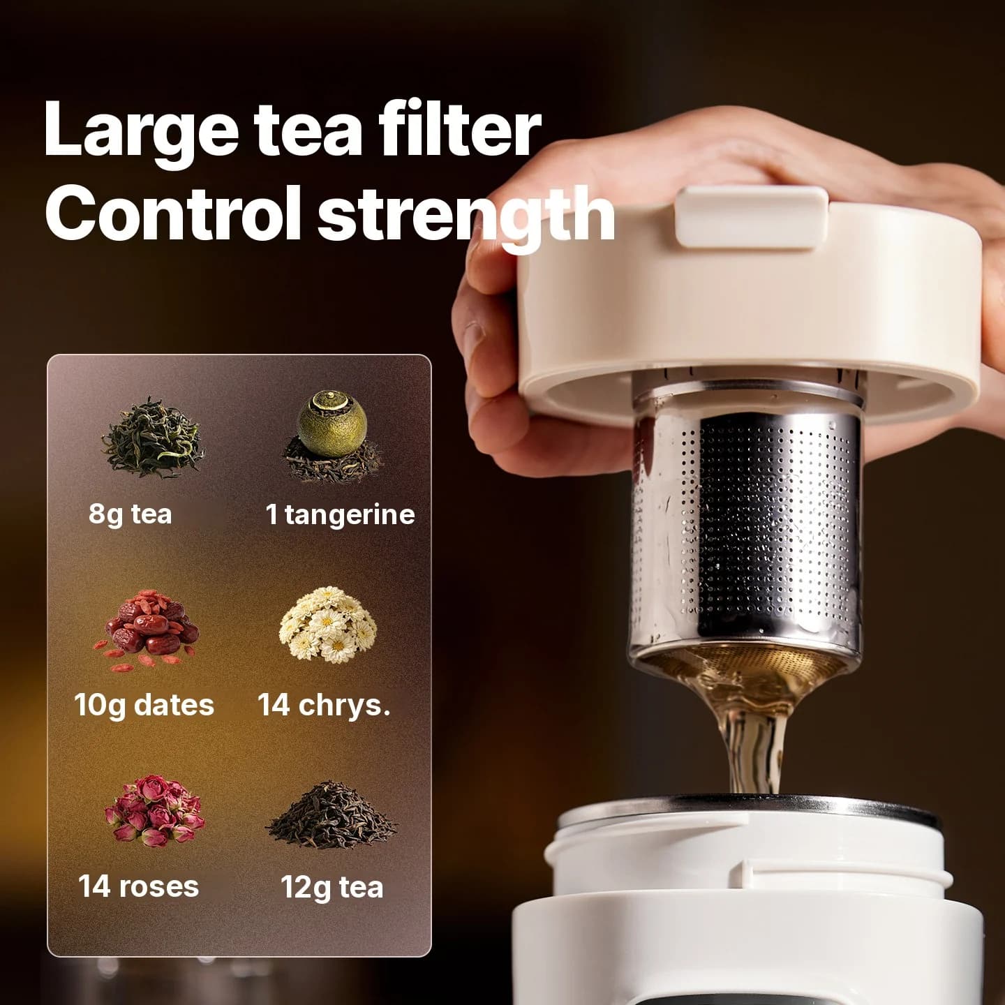 Tazza termica elettrica portatile con controllo della temperatura
